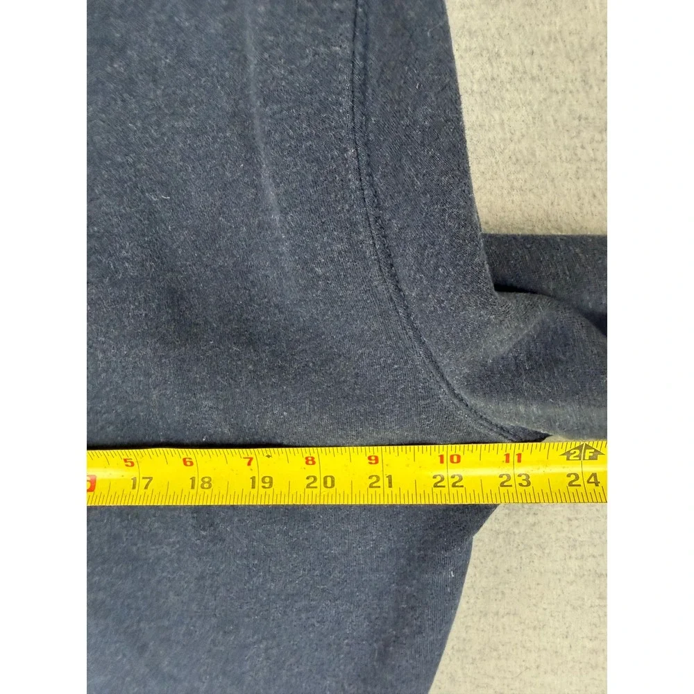 Polo Ralph Lauren Mens Large Navy Shawl Collar Sweatshirt Suede Elbow Patches‎